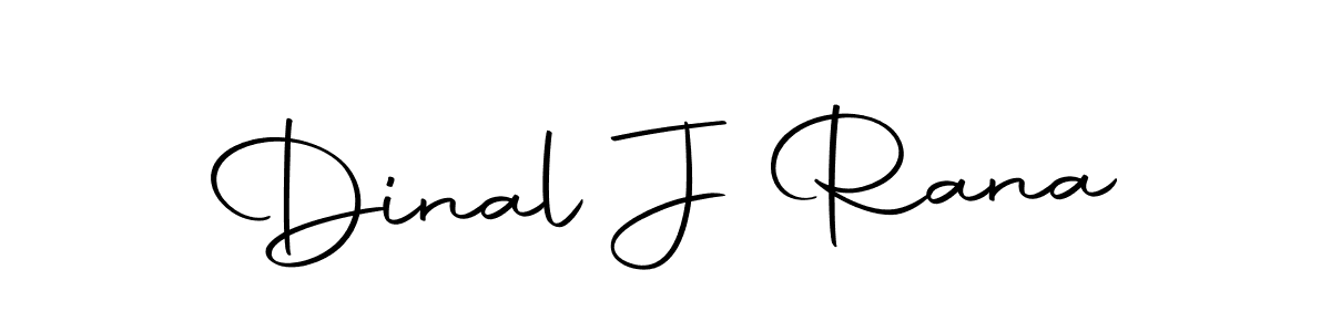 Design your own signature with our free online signature maker. With this signature software, you can create a handwritten (Autography-DOLnW) signature for name Dinal J Rana. Dinal J Rana signature style 10 images and pictures png
