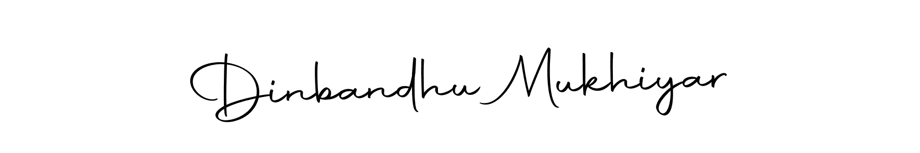 How to make Dinbandhu Mukhiyar name signature. Use Autography-DOLnW style for creating short signs online. This is the latest handwritten sign. Dinbandhu Mukhiyar signature style 10 images and pictures png