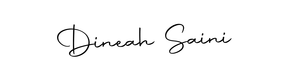 You should practise on your own different ways (Autography-DOLnW) to write your name (Dineah Saini) in signature. don't let someone else do it for you. Dineah Saini signature style 10 images and pictures png