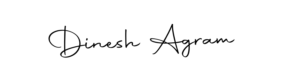 Dinesh Agram stylish signature style. Best Handwritten Sign (Autography-DOLnW) for my name. Handwritten Signature Collection Ideas for my name Dinesh Agram. Dinesh Agram signature style 10 images and pictures png