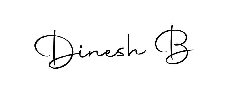 Design your own signature with our free online signature maker. With this signature software, you can create a handwritten (Autography-DOLnW) signature for name Dinesh B. Dinesh B signature style 10 images and pictures png