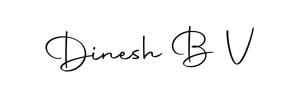 Design your own signature with our free online signature maker. With this signature software, you can create a handwritten (Autography-DOLnW) signature for name Dinesh B V. Dinesh B V signature style 10 images and pictures png