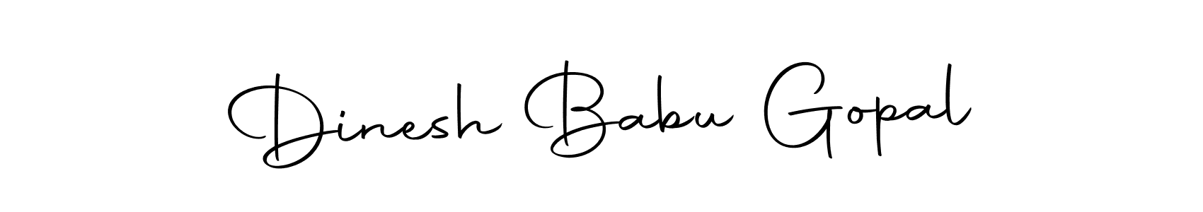 Create a beautiful signature design for name Dinesh Babu Gopal. With this signature (Autography-DOLnW) fonts, you can make a handwritten signature for free. Dinesh Babu Gopal signature style 10 images and pictures png