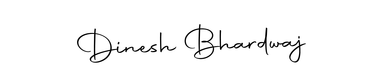 How to make Dinesh Bhardwaj name signature. Use Autography-DOLnW style for creating short signs online. This is the latest handwritten sign. Dinesh Bhardwaj signature style 10 images and pictures png