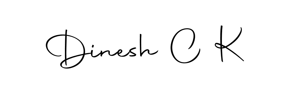 How to make Dinesh C K name signature. Use Autography-DOLnW style for creating short signs online. This is the latest handwritten sign. Dinesh C K signature style 10 images and pictures png