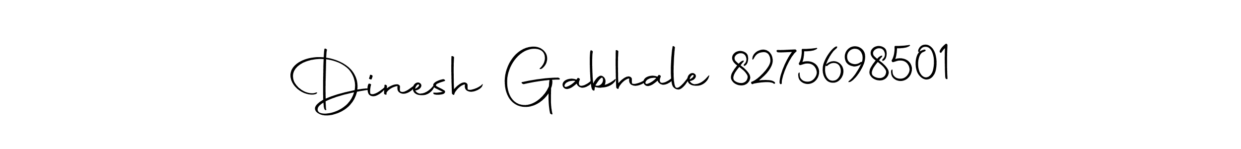 Design your own signature with our free online signature maker. With this signature software, you can create a handwritten (Autography-DOLnW) signature for name Dinesh Gabhale 8275698501. Dinesh Gabhale 8275698501 signature style 10 images and pictures png