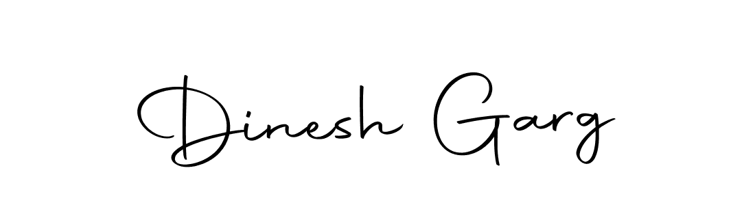 How to make Dinesh Garg name signature. Use Autography-DOLnW style for creating short signs online. This is the latest handwritten sign. Dinesh Garg signature style 10 images and pictures png