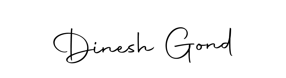 Design your own signature with our free online signature maker. With this signature software, you can create a handwritten (Autography-DOLnW) signature for name Dinesh Gond. Dinesh Gond signature style 10 images and pictures png