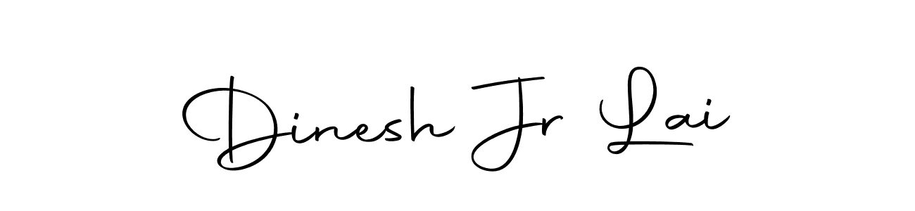 How to make Dinesh Jr Lai name signature. Use Autography-DOLnW style for creating short signs online. This is the latest handwritten sign. Dinesh Jr Lai signature style 10 images and pictures png