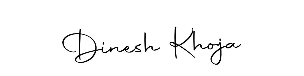 Design your own signature with our free online signature maker. With this signature software, you can create a handwritten (Autography-DOLnW) signature for name Dinesh Khoja. Dinesh Khoja signature style 10 images and pictures png