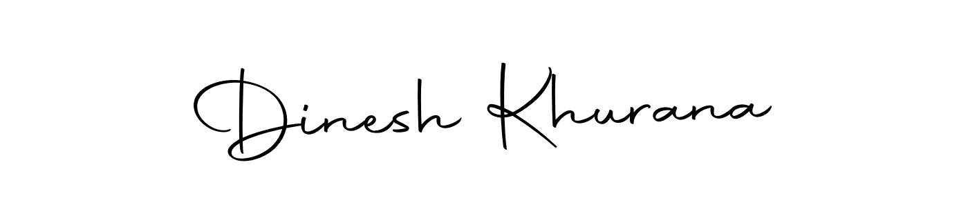 How to make Dinesh Khurana name signature. Use Autography-DOLnW style for creating short signs online. This is the latest handwritten sign. Dinesh Khurana signature style 10 images and pictures png