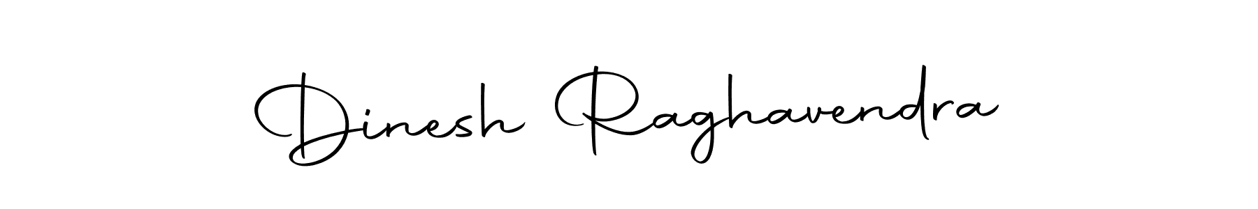 How to make Dinesh Raghavendra name signature. Use Autography-DOLnW style for creating short signs online. This is the latest handwritten sign. Dinesh Raghavendra signature style 10 images and pictures png