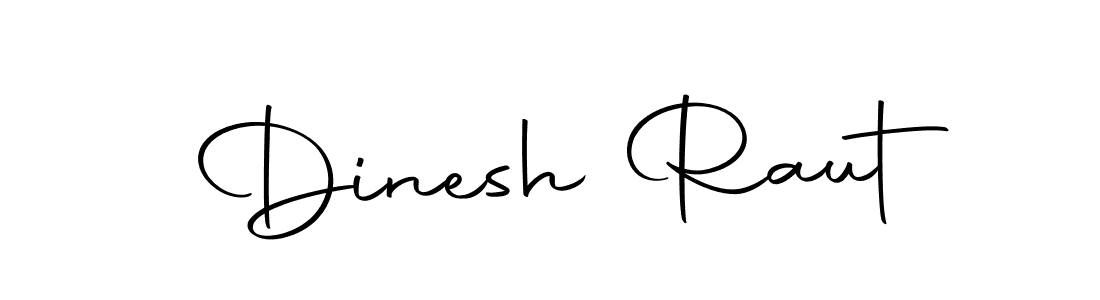 How to make Dinesh Raut name signature. Use Autography-DOLnW style for creating short signs online. This is the latest handwritten sign. Dinesh Raut signature style 10 images and pictures png