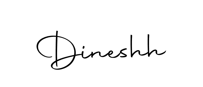 Design your own signature with our free online signature maker. With this signature software, you can create a handwritten (Autography-DOLnW) signature for name Dineshh. Dineshh signature style 10 images and pictures png