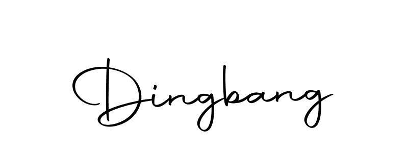 Use a signature maker to create a handwritten signature online. With this signature software, you can design (Autography-DOLnW) your own signature for name Dingbang. Dingbang signature style 10 images and pictures png