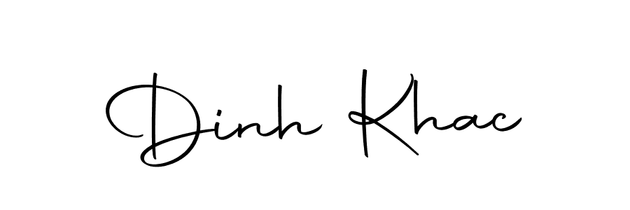 How to make Dinh Khac name signature. Use Autography-DOLnW style for creating short signs online. This is the latest handwritten sign. Dinh Khac signature style 10 images and pictures png