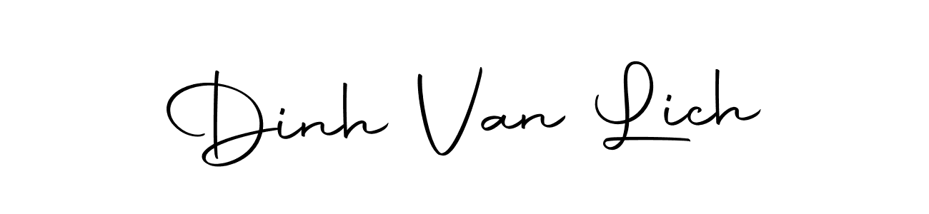 Make a beautiful signature design for name Dinh Van Lich. With this signature (Autography-DOLnW) style, you can create a handwritten signature for free. Dinh Van Lich signature style 10 images and pictures png