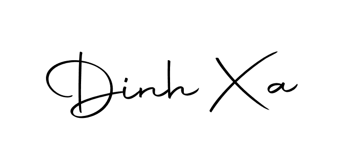 Use a signature maker to create a handwritten signature online. With this signature software, you can design (Autography-DOLnW) your own signature for name Dinh Xa. Dinh Xa signature style 10 images and pictures png