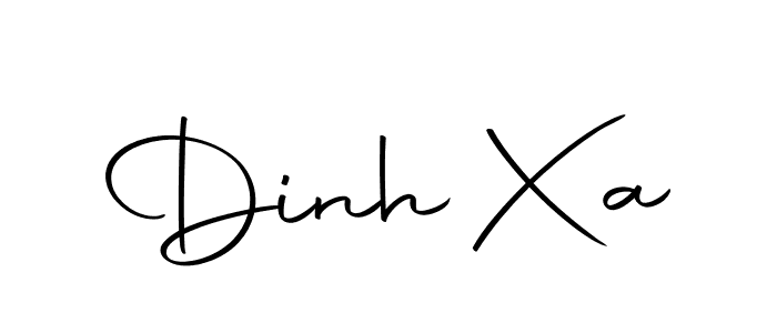 Use a signature maker to create a handwritten signature online. With this signature software, you can design (Autography-DOLnW) your own signature for name Dinh Xa. Dinh Xa signature style 10 images and pictures png