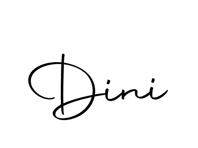 Create a beautiful signature design for name Dini. With this signature (Autography-DOLnW) fonts, you can make a handwritten signature for free. Dini signature style 10 images and pictures png