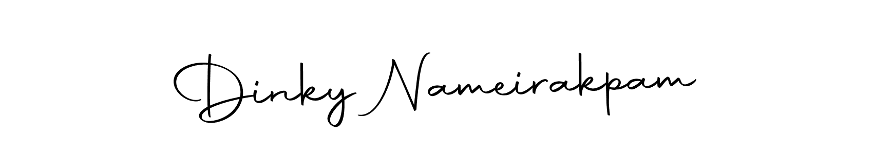 Create a beautiful signature design for name Dinky Nameirakpam. With this signature (Autography-DOLnW) fonts, you can make a handwritten signature for free. Dinky Nameirakpam signature style 10 images and pictures png