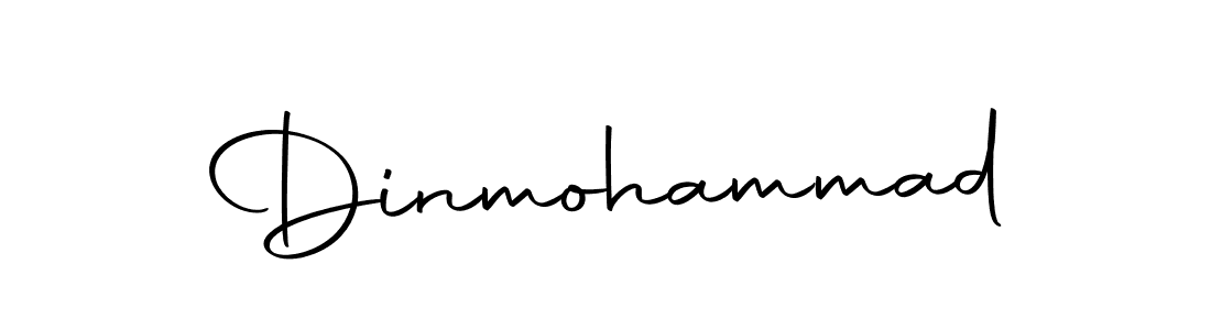 Make a beautiful signature design for name Dinmohammad. Use this online signature maker to create a handwritten signature for free. Dinmohammad signature style 10 images and pictures png