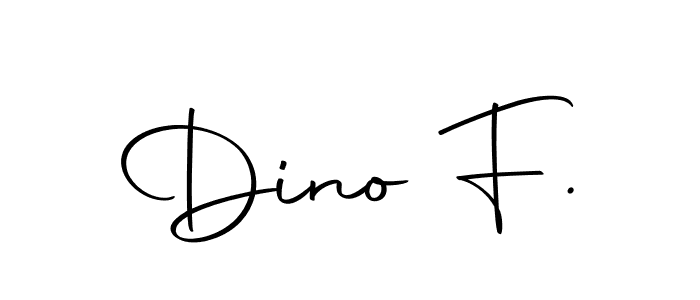 Make a beautiful signature design for name Dino F.. With this signature (Autography-DOLnW) style, you can create a handwritten signature for free. Dino F. signature style 10 images and pictures png