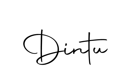 Design your own signature with our free online signature maker. With this signature software, you can create a handwritten (Autography-DOLnW) signature for name Dintu. Dintu signature style 10 images and pictures png