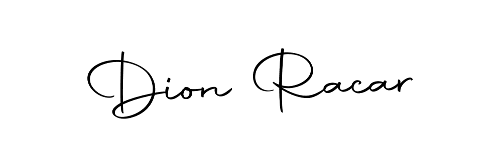 Make a beautiful signature design for name Dion Racar. With this signature (Autography-DOLnW) style, you can create a handwritten signature for free. Dion Racar signature style 10 images and pictures png