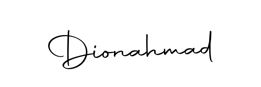 Design your own signature with our free online signature maker. With this signature software, you can create a handwritten (Autography-DOLnW) signature for name Dionahmad. Dionahmad signature style 10 images and pictures png