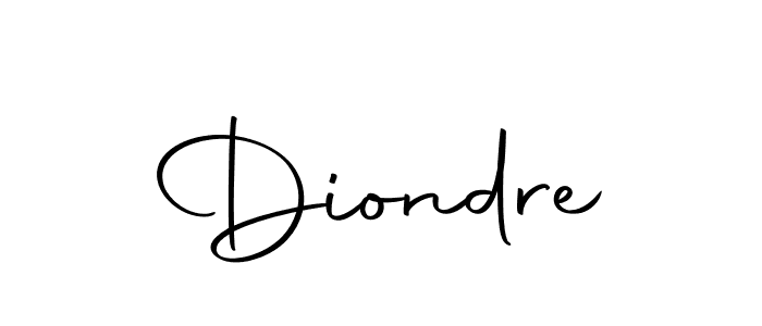 Create a beautiful signature design for name Diondre. With this signature (Autography-DOLnW) fonts, you can make a handwritten signature for free. Diondre signature style 10 images and pictures png