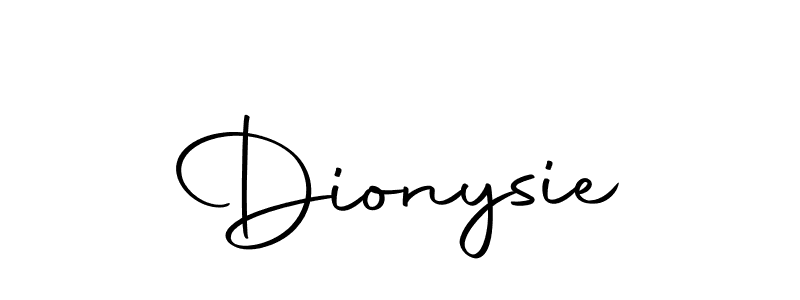 Create a beautiful signature design for name Dionysie. With this signature (Autography-DOLnW) fonts, you can make a handwritten signature for free. Dionysie signature style 10 images and pictures png