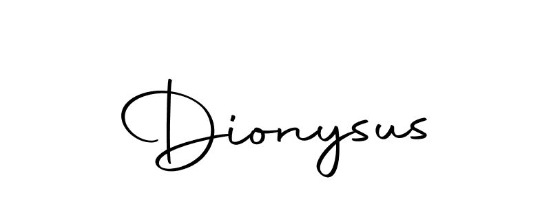 Create a beautiful signature design for name Dionysus. With this signature (Autography-DOLnW) fonts, you can make a handwritten signature for free. Dionysus signature style 10 images and pictures png