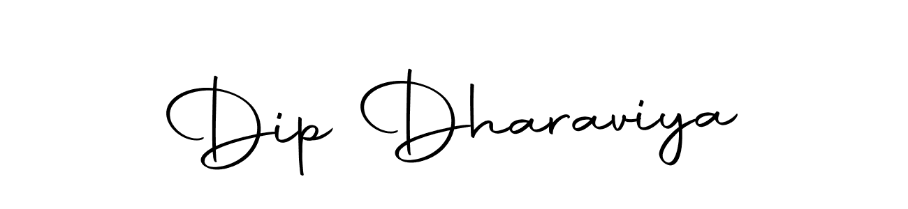 How to make Dip Dharaviya name signature. Use Autography-DOLnW style for creating short signs online. This is the latest handwritten sign. Dip Dharaviya signature style 10 images and pictures png