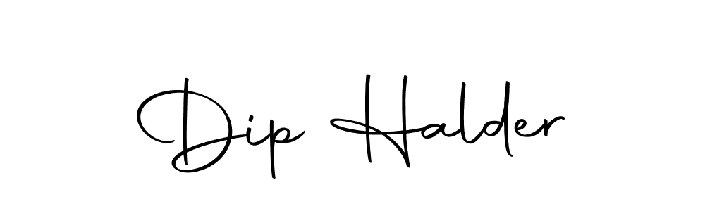 Create a beautiful signature design for name Dip Halder. With this signature (Autography-DOLnW) fonts, you can make a handwritten signature for free. Dip Halder signature style 10 images and pictures png