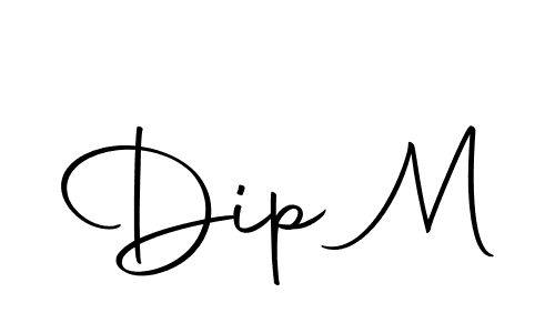 Design your own signature with our free online signature maker. With this signature software, you can create a handwritten (Autography-DOLnW) signature for name Dip M. Dip M signature style 10 images and pictures png
