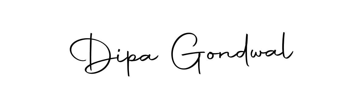 Dipa Gondwal stylish signature style. Best Handwritten Sign (Autography-DOLnW) for my name. Handwritten Signature Collection Ideas for my name Dipa Gondwal. Dipa Gondwal signature style 10 images and pictures png