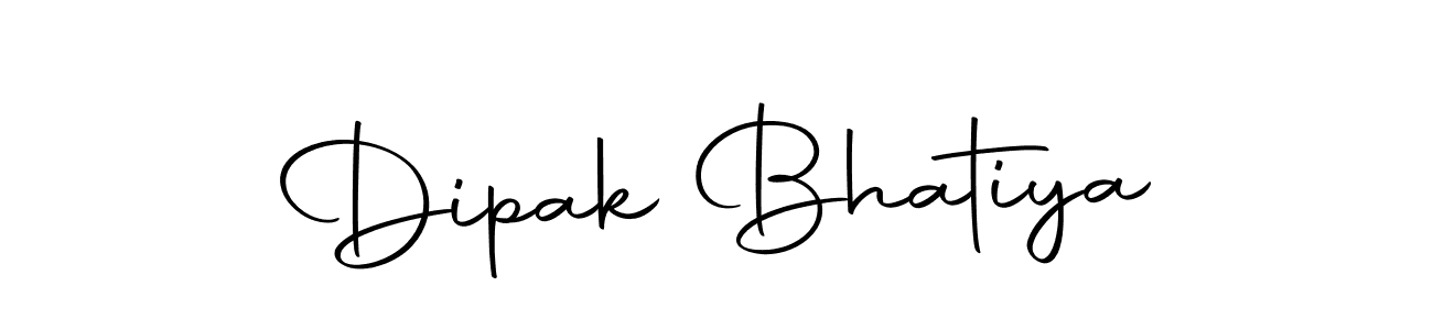How to make Dipak Bhatiya name signature. Use Autography-DOLnW style for creating short signs online. This is the latest handwritten sign. Dipak Bhatiya signature style 10 images and pictures png