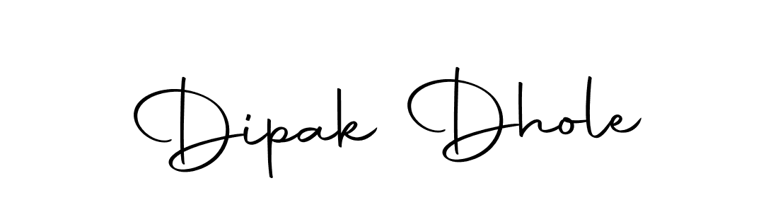 Design your own signature with our free online signature maker. With this signature software, you can create a handwritten (Autography-DOLnW) signature for name Dipak Dhole. Dipak Dhole signature style 10 images and pictures png