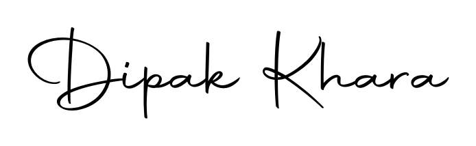 Discover how Dipak Khara looks in an executive cursive font (Autography-DOLnW). Perfect for legal documents, invoices, and certificates. Dipak Khara signature style 10 images and pictures png