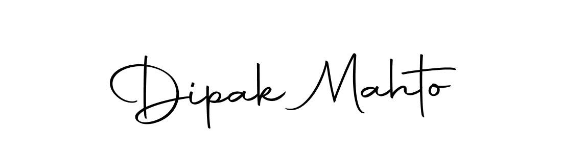 How to make Dipak Mahto name signature. Use Autography-DOLnW style for creating short signs online. This is the latest handwritten sign. Dipak Mahto signature style 10 images and pictures png