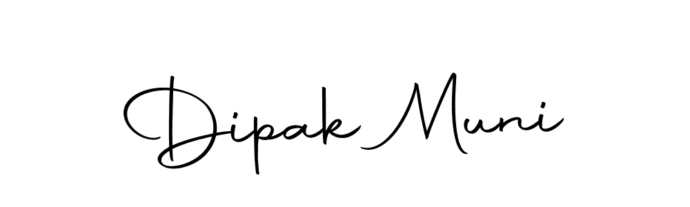 Make a beautiful signature design for name Dipak Muni. With this signature (Autography-DOLnW) style, you can create a handwritten signature for free. Dipak Muni signature style 10 images and pictures png