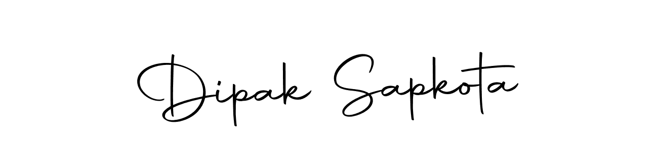 Make a beautiful signature design for name Dipak Sapkota. With this signature (Autography-DOLnW) style, you can create a handwritten signature for free. Dipak Sapkota signature style 10 images and pictures png