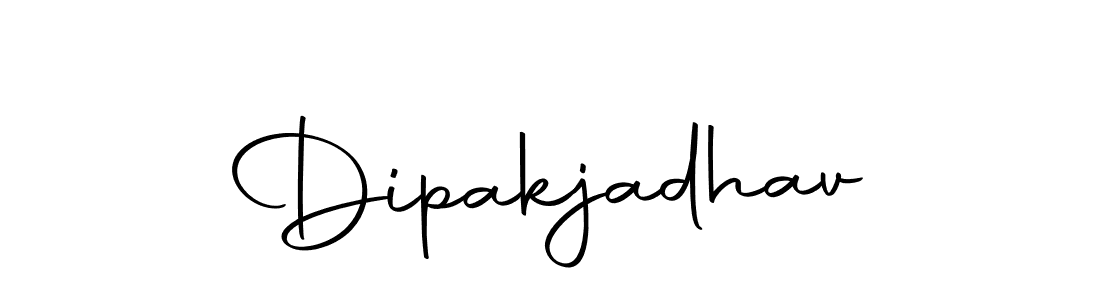 How to make Dipakjadhav name signature. Use Autography-DOLnW style for creating short signs online. This is the latest handwritten sign. Dipakjadhav signature style 10 images and pictures png