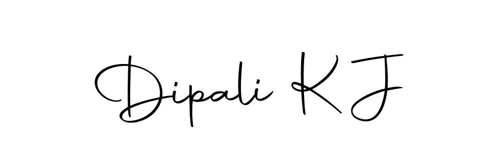 Design your own signature with our free online signature maker. With this signature software, you can create a handwritten (Autography-DOLnW) signature for name Dipali K J. Dipali K J signature style 10 images and pictures png