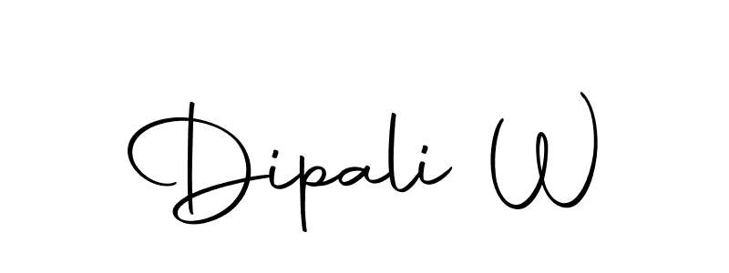 Autography-DOLnW is a professional signature style that is perfect for those who want to add a touch of class to their signature. It is also a great choice for those who want to make their signature more unique. Get Dipali W name to fancy signature for free. Dipali W signature style 10 images and pictures png