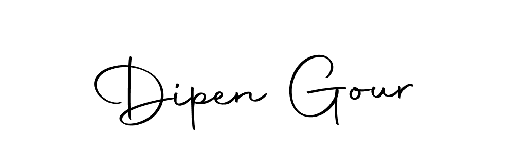 You should practise on your own different ways (Autography-DOLnW) to write your name (Dipen Gour) in signature. don't let someone else do it for you. Dipen Gour signature style 10 images and pictures png