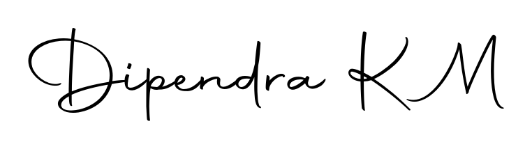 A modern signature idea for name Dipendra K M using Autography-DOLnW font. Clean strokes and elegant curves make it stand out instantly. Dipendra K M signature style 10 images and pictures png