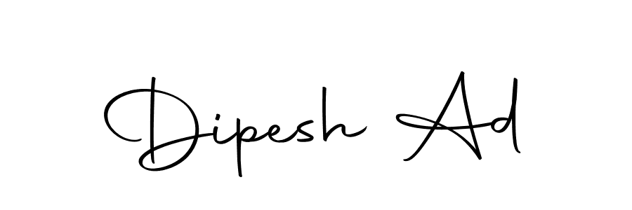 Use a signature maker to create a handwritten signature online. With this signature software, you can design (Autography-DOLnW) your own signature for name Dipesh Ad. Dipesh Ad signature style 10 images and pictures png
