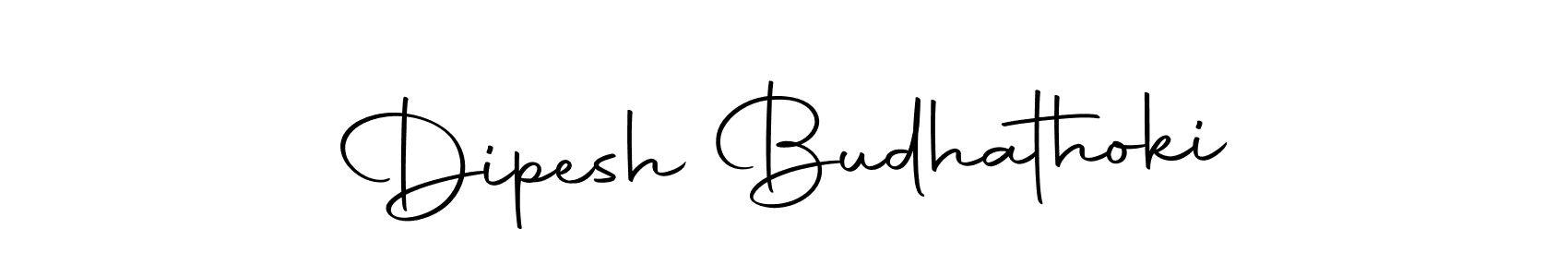 Create a beautiful signature design for name Dipesh Budhathoki. With this signature (Autography-DOLnW) fonts, you can make a handwritten signature for free. Dipesh Budhathoki signature style 10 images and pictures png